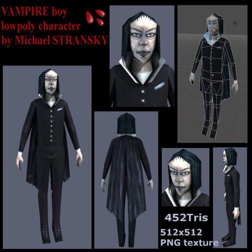 Vampire lowpoly preview image